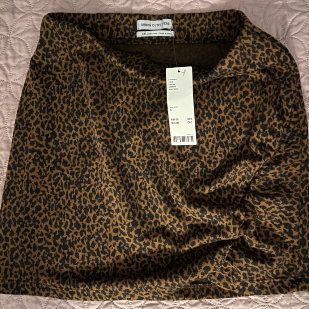 Urban Outfitters Kinsley  Ruched Pull-On Mini Skirt Size S